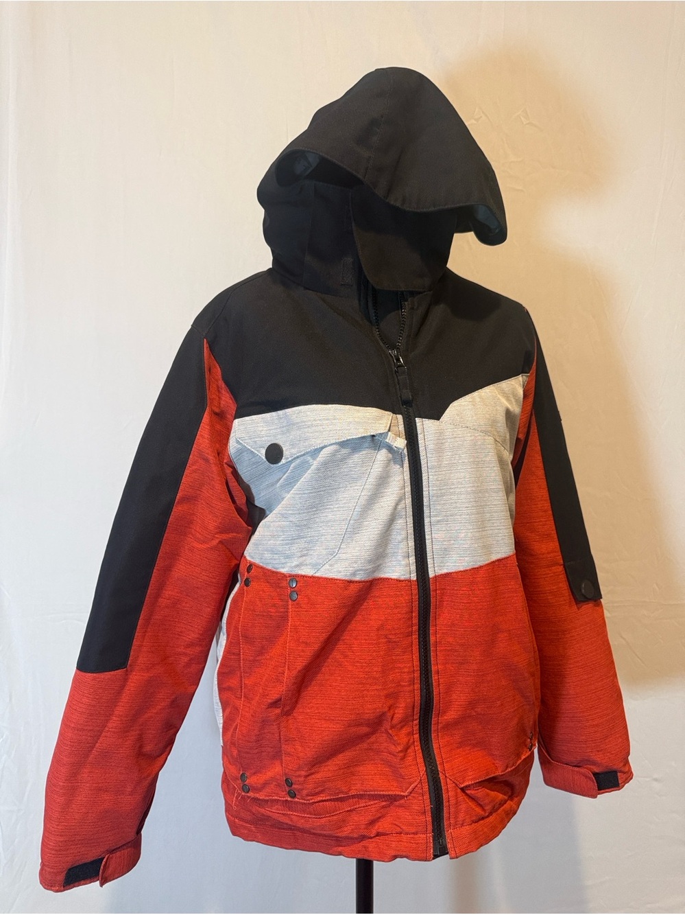 Body Glove Red Black White Colorblock Kids Jacket with Hood